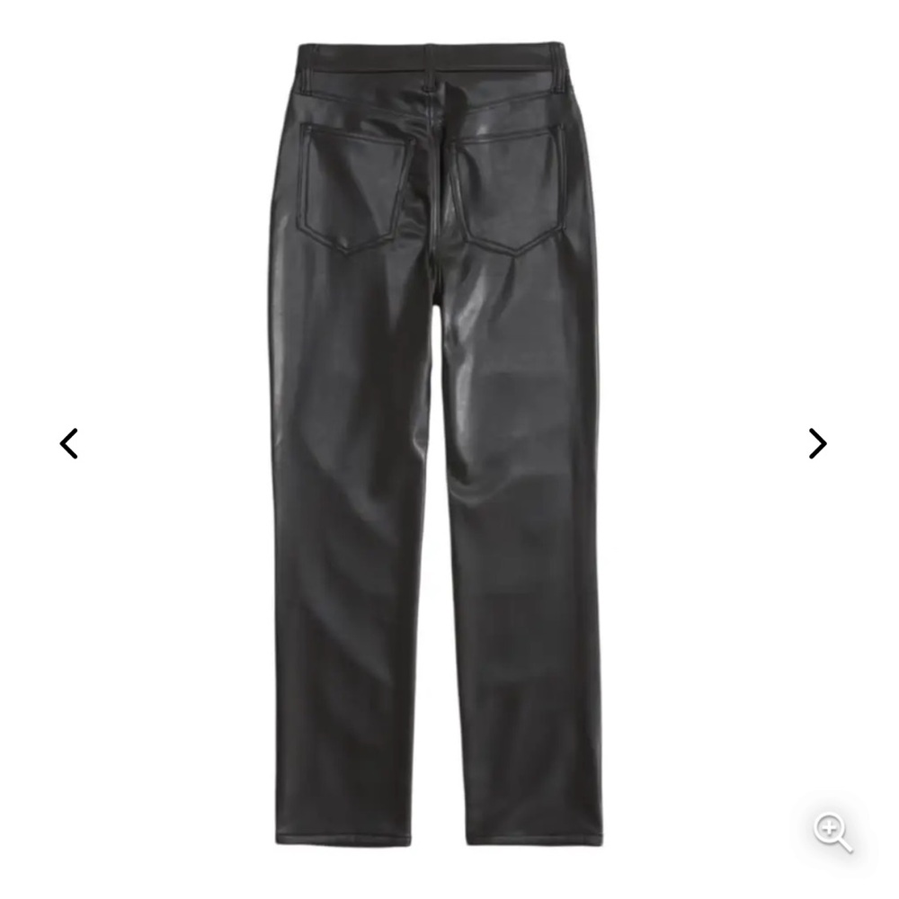 Abercrombie & Fitch Two Toned Leather and Black Jeans - Picture 3 of 13